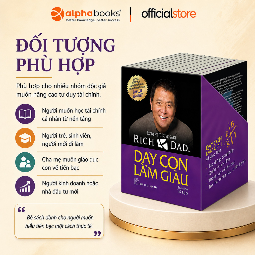 Sách - Combo Dạy Con Làm Giàu (Trọn Bộ 13 Tập) (Tái Bản) - Robert