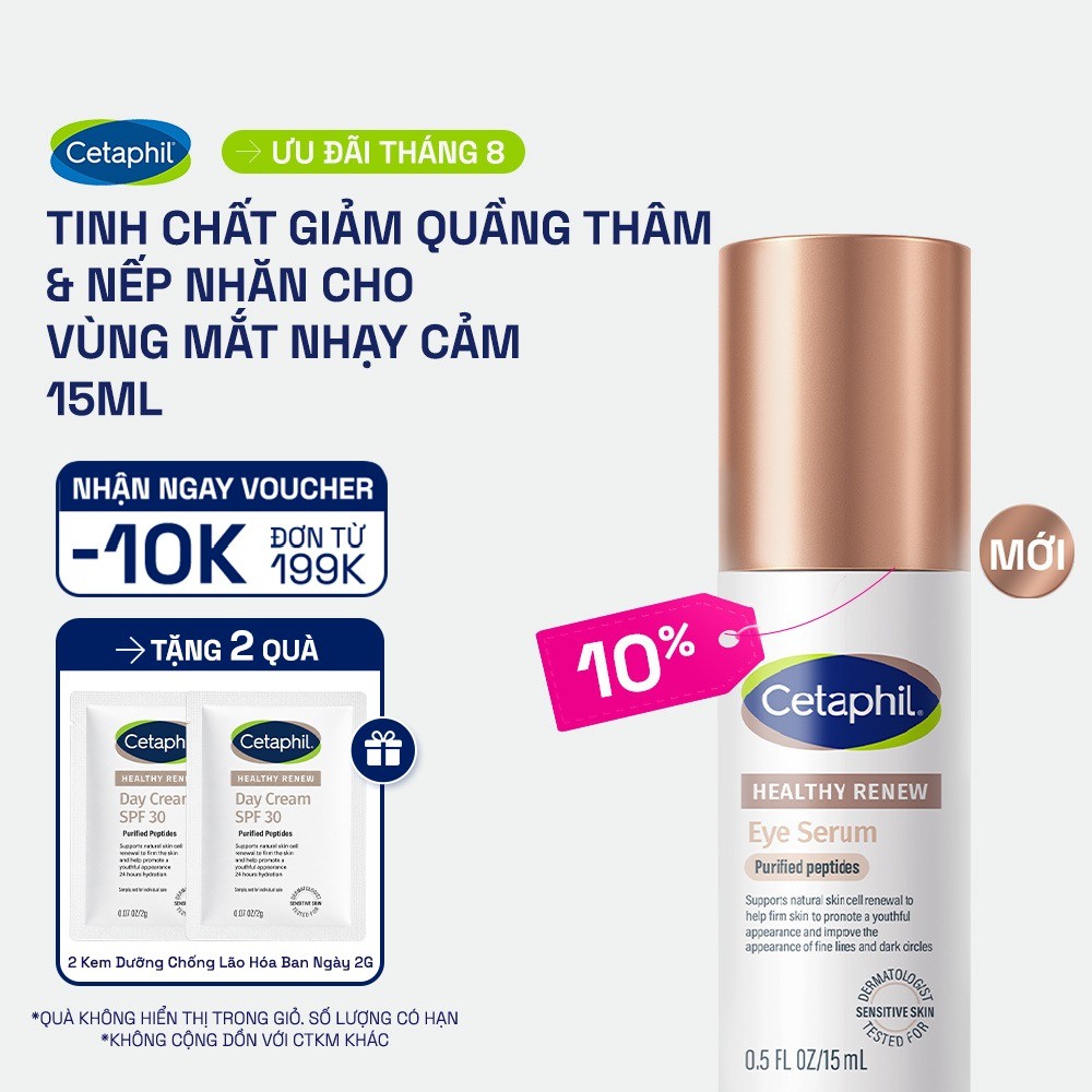 Serum tinh chất chống lão hóa vùng da quanh mắt, dịu lành cho da nhạy cảm CETAPHIL HEALTHY RENEW EYE SERUM 15ML