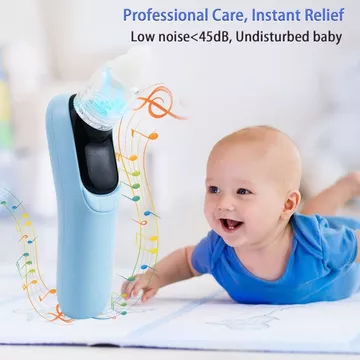 Máy hút mũi điện mới cho trẻ em, máy làm sạch mũi có nhạc màu sắc, máy hút mũi cho bé, chống trào ngược, dễ dàng vệ sinh.