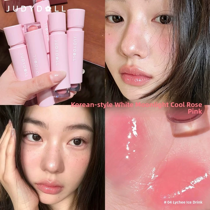 Judydoll Ice Lip Gloss Pure Desire Gương Son Bóng Nước Pha Lê Trong Suốt Son Môi Son Môi Trang Điểm Môi