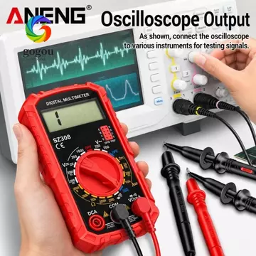 Đồng hồ vạn năng kỹ thuật số GOGOU, 1999 Đếm đồng hồ vạn năng phạm vi tự động phạm vi tự động, Buzzer Square Wave HFE Test Đồng hồ vạn năng AC DC