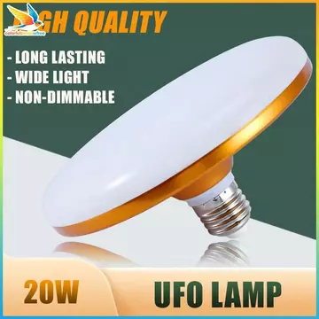Colorfulswallowfree Bóng Đèn LED E27 Đèn Led Siêu Sáng 20W 220V UFO Đèn Led Đèn Trong Nhà Trắng Đèn Bàn Đèn Nhà Để Xe ABC