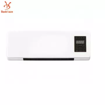 Máy sưởi và máy làm lạnh 2 trong 1 Điều khiển từ xa gắn trên máy sưởi treo tường Máy làm lạnh Màn hình kỹ thuật số Quạt sưởi và làm mát cho trong nhà