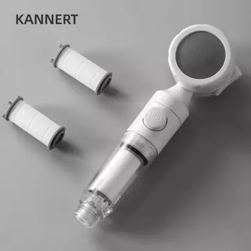 Đầu vòi hoa sen lọc KANNERT, Đầu vòi hoa sen tiết kiệm nước áp lực, Xịt vòi hoa sen Bộ lọc có thể tháo rời Kháng khuẩn 3 chế độ Vòi hoa sen kháng khuẩn Phụ kiện vòi hoa sen