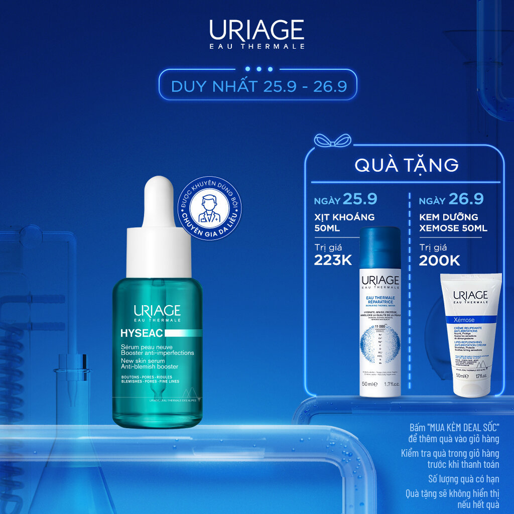 Serum giảm mụn, kháng khuẩn, giảm nhờn HYSEAC SÉRUM BOOSTER ANTI-IMPERFECT 30ml