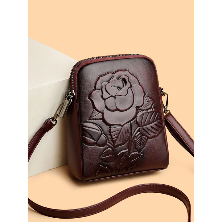 Women's Elegant Genuine Leather Handbag – Mini, for Parties – 2