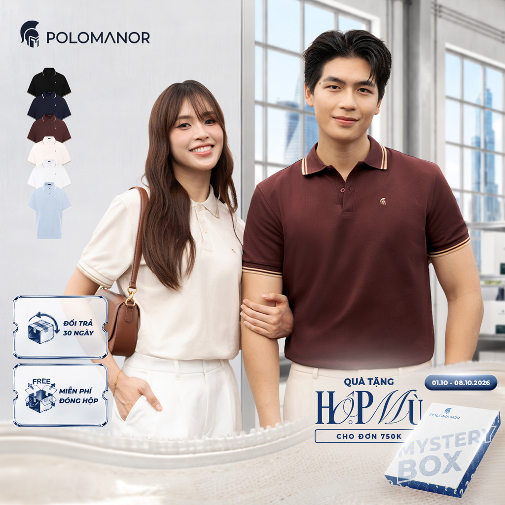 [BEST SELLER] Áo polo nam cao cấp ICON DIAMOND, POLO QUỐC DÂN, vải CVC Diamond sang trọng - POLOMANOR