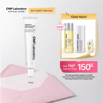 [CNP] Kem dưỡng ẩm phục hồi và hỗ trợ tái tạo da chiết xuất keo ong CNP Propolis Active Cream 75ml