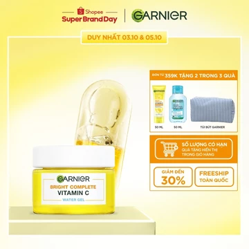 Kem dưỡng ẩm Garnier Water Gel mỏng nhẹ cấp ẩm tới 48H & hỗ trợ sáng da 50ml