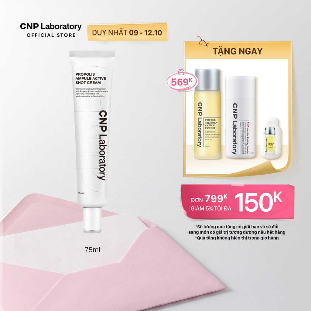 [CNP] Kem dưỡng ẩm phục hồi và hỗ trợ tái tạo da chiết xuất keo ong CNP Propolis Active Cream 75ml