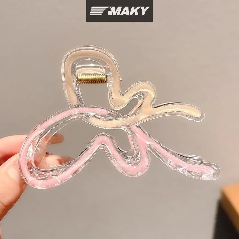 Newwellknownepic Màu Gradient Kẹp Tóc Cho Nữ Hairgrips Acrylic Tóc Móng Vuốt Kẹp Tóc Phụ Kiện Tóc Thanh Lịch Bé Gái Mũ VN