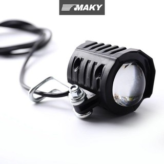 Newwellknownepic 2 trong 1 Đèn pha xe đạp điện Đầu vào 36V 48V 60V Xe tay ga điện Tay lái Đèn xe tay ga điện Đèn trước LED có còi VN