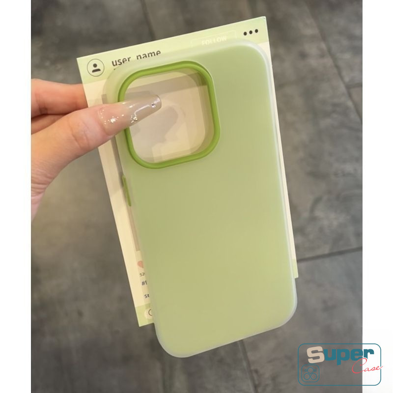 Ốp Lưng Tương Thích Cho IPhone 15 11 13 16 12 14 Pro Max 16 13 12 15 14 Pro 7Plus 14 7 16 6s 8 15 6 Plus XR X XS Đơn Giản Dễ Thương Thời Trang Màu Kẹo Silicon Mới 2 in1 Mềm Mại Bao da
