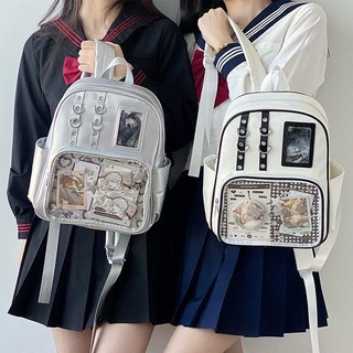 Ba lô itabag nữ PVC trong suốt mới của Hàn Quốc