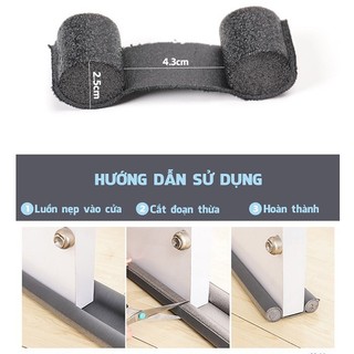 Thanh xốp chèn khe cửa - Chặn ánh sáng, chống ồn, chống côn trùng, cách nhiệt