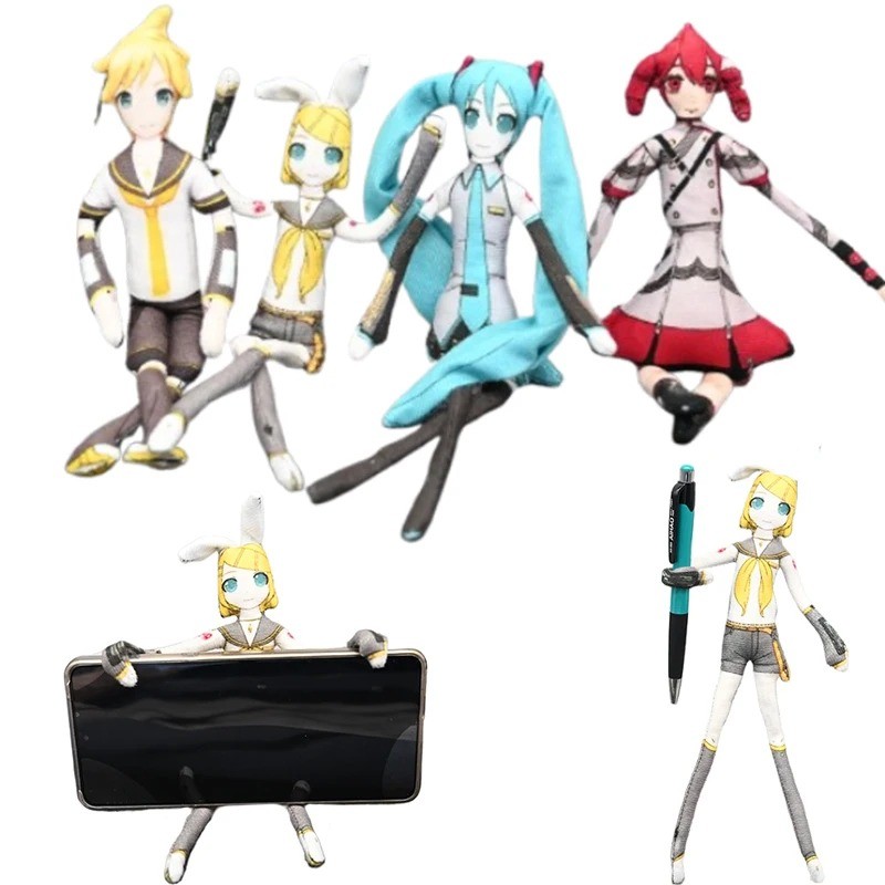 Anime Hatsune Miku Kasane Teto Kagamine Len Kagamine Rin Cosplay Sang Trọng Búp Bê Slender Hình Dạng Xoắn Đồ Chơi Trang Trí Phòng