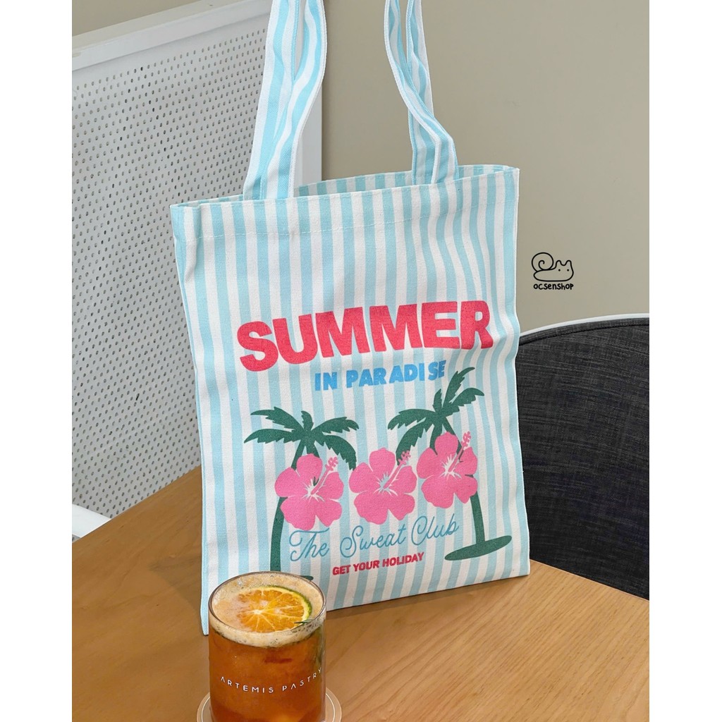 Totebag summer in paradise