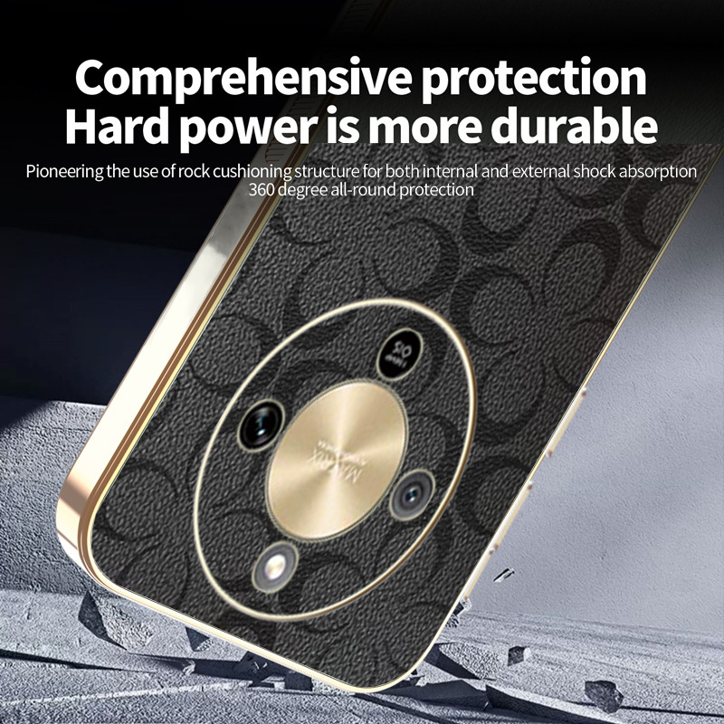 Ốp Lưng Cho Honor X9d X9C X9B Hoa May Mắn Mạ Điện TPU Edge Chống Rơi Vỏ Điện Thoại