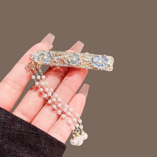 Kẹp Tóc Tua Rua Hoa Mẫu Đơn Tinh Tế - Phù Hợp Với Tóc Mái Và Thời Trang