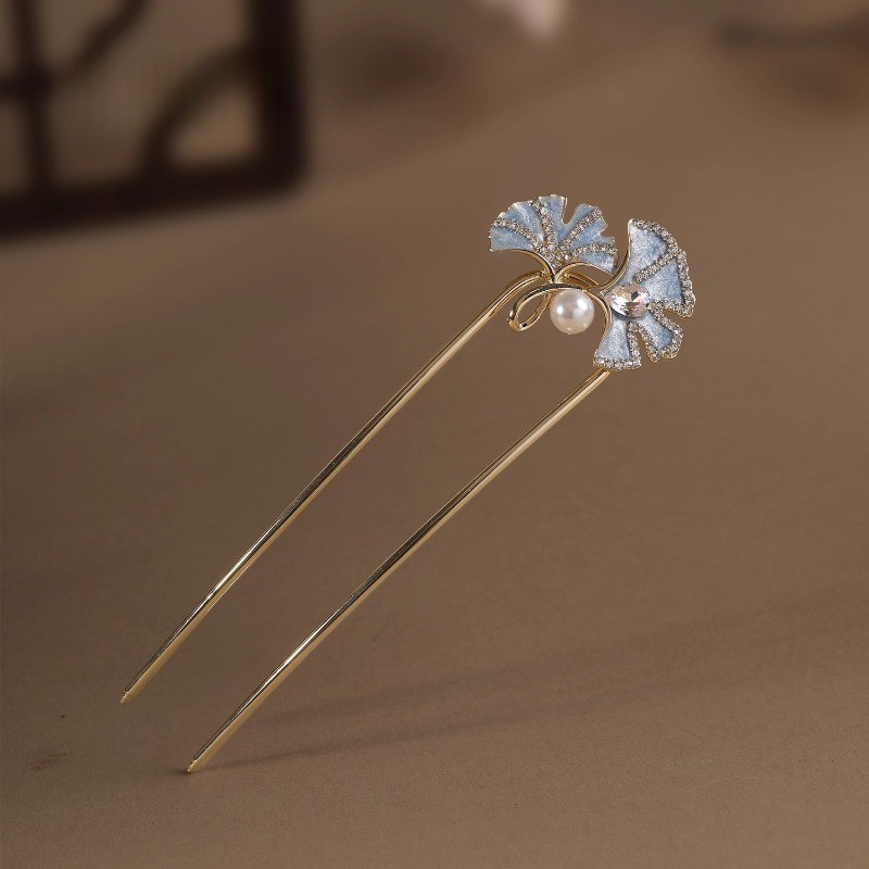 MAUROPOLI [Sẵn Sàng] Tua Rua Ngọc Trai Siêu Cổ Tích Trung Quốc Mới Cao Cấp Hanfu Sườn Xám Kẹp Tóc Hình Chữ U Phù Hợp