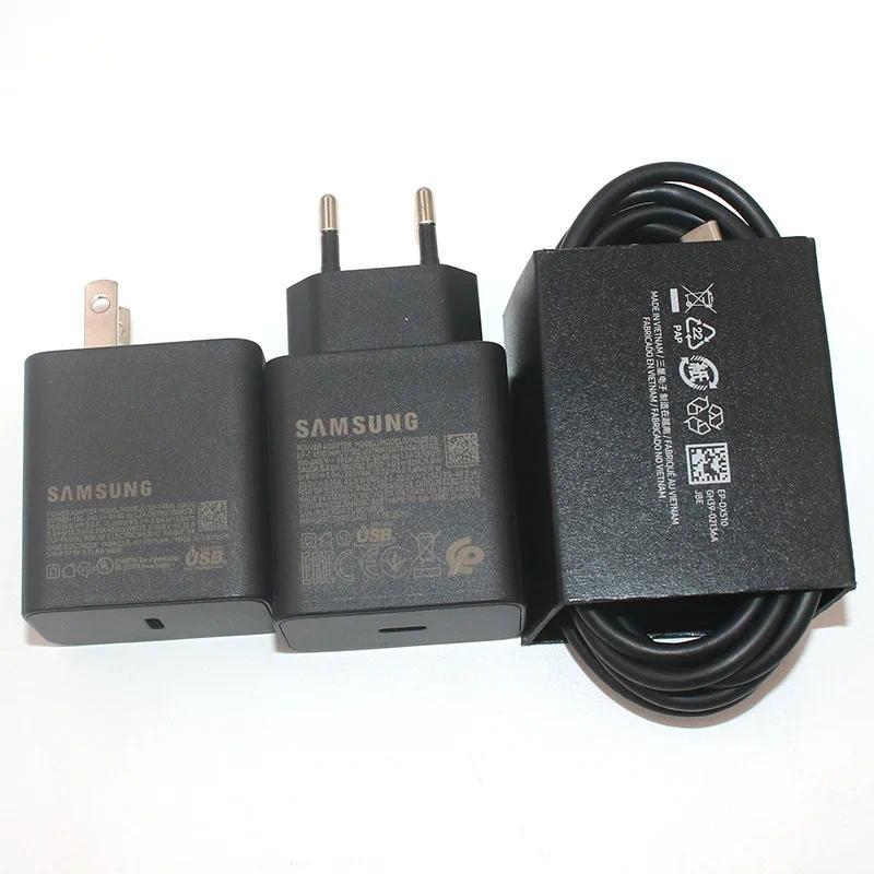 EP-T4510 SAMSUNG 45W PD PPS Bộ sạc GaN siêu nhanh EU / Mỹ chính hãng + Cáp 1.8M 5A Type C cho Galaxy S25 S24 FE Ultra A56 A55