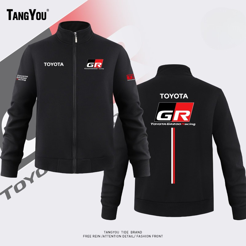 Bộ đồng phục đội TOYOTA GR Racing Suit Áo khoác thể thao cổ đứng Áo khoác Cardigan