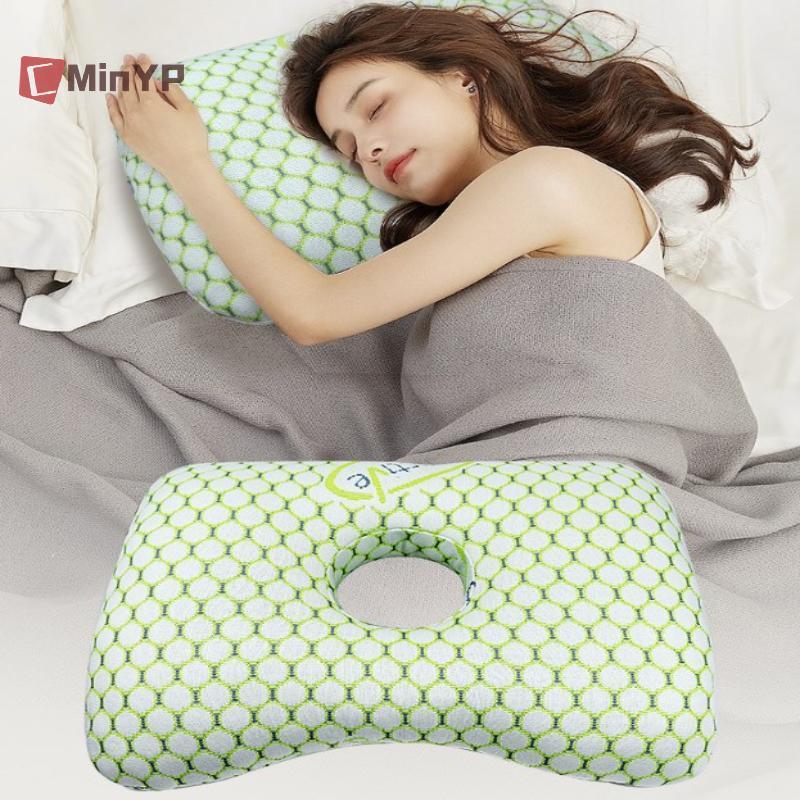 CMinYP Cotton Rót Tai Xuyên Thoáng Khí Công Thái Học Có Lỗ Tai Di Động Thoải Mái Bông Tai Vinh Quang