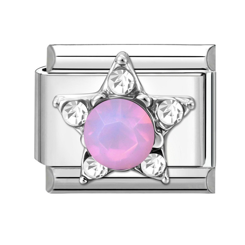 Vòng tay steel không gỉ với charms thiết kế DIY dạng(patch) phù hợp may thủ công