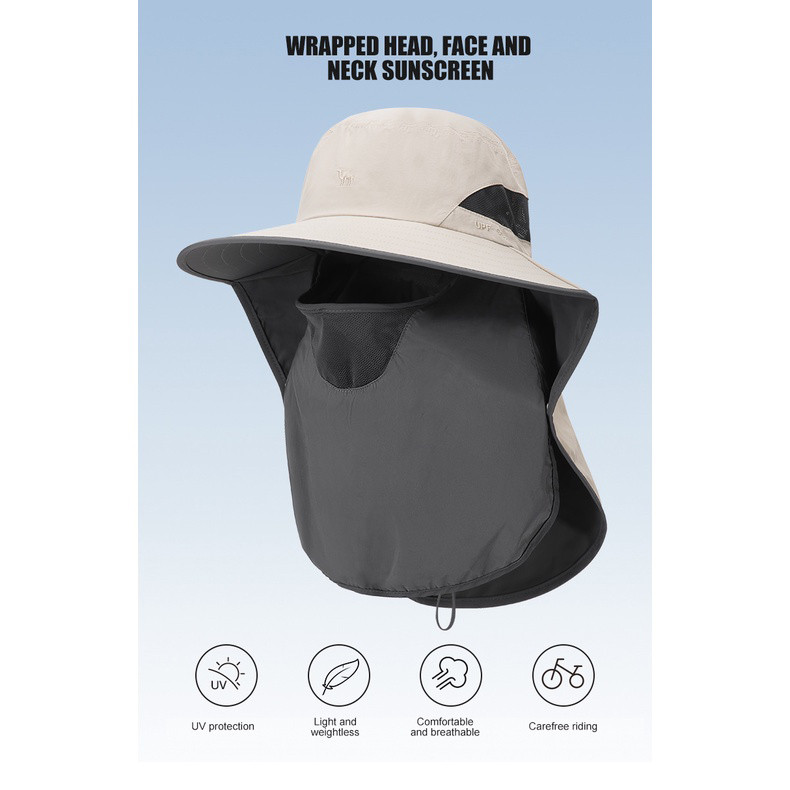 CAMEL CROWN Mũ Rộng Vành Chống Tia UV Thời Trang Mùa Hè Cá Tính