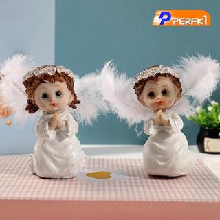 2 Bức Tượng Thiên Thần Tinh Tế Bé Trai Và Bé Gái Tượng Cho Thanh Phòng Ngủ Văn Phòng