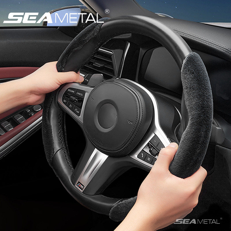 SEAMETAL Ô Tô Vô Lăng Tăng Áp Bao Đa Năng Mùa Đông Ấm Áp Chống Trơn Trượt Nội Thất Tự Động Steer Bảo Vệ Trang Trí Phụ Kiện