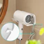 Giá đỡ máy sấy tóc phòng tắm bền chống nước treo tường màu trắng
