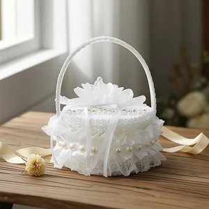 Giỏ dây đeo đám cưới Giỏ dây nhỏ có tay cầm nhỏ gọn thanh lịch cho cô dâu, cầu hôn