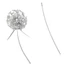Top Garden Stake Accent in Silver Metal 33 cm Yard Form để sử dụng bãi cỏ Màn hình ban công Cảnh sân vườn và sân bạc