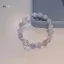 JULYHOT Ánh Trăng Pha Lê Nơ Đính Hạt Vòng Tay Nhẹ Sang Trọng Đàn Hồi Vòng Tay Cho Bé Gái Phụ Kiện Trang Sức Quà Tặng Massivedeals