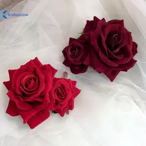 Kudosation Hoa Hồng Kẹp Tóc Nữ Bên Biển Đảng Hairgrip Cô Dâu Kẹp Tóc Mũ Màu Trơn Mũ Đẹp