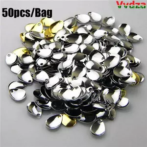 VVDZA 50 Chiếc Thìa Kim Loại Spinner Giải Quyết Niken Mịn Rung VIB Mồi