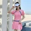 IYEG Hàn Quốc Màu Sắc Tương Phản Một Mảnh Đồ Bơi Khâu Váy Học Sinh Đồ Bơi Bảo Thủ Slim-fit
