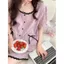 Phụ Nữ Phong Cách Hàn Quốc Chấm Bi Ren Viền Pyjama Bộ Tay Ngắn Và Quần Short Cho Phòng Ngủ Nghỉ Trong Nhà Giải Trí Ngoài Trời Thường Ngày Dịp