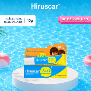Gel cải thiện sẹo và vết thâm ngứa trẻ em Hiruscar Kids 10g