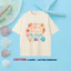 （Giao hàng 24h）Angela Áo Thun Đi Biển Unisex Cotton Premium | Nam Nữ Bé Trai Bé Gái | Form Suông Regular Fit Mềm Mát