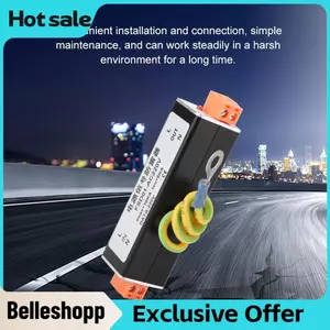 Belleshopp Belleshopp Bộ nguồn Arrester AC220V Thiết bị bảo vệ chống sét SPD cho camera quan sát AC/DC