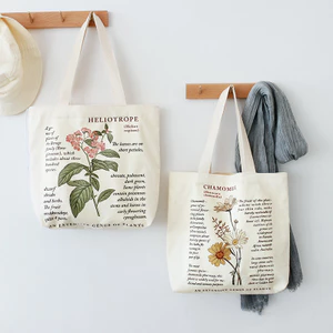 Túi Vải Cotton Nguyên Chất Nữ Dung Tích Lớn Túi Tote Văn Học Retro Một Vai Messenger Túi Vải Sinh Viên Com