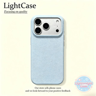 Ốp Lưng Cho IPhone 17 13 16 11 15 12 14 Pro Max Air 15 16 14 Plus Morandi Blue Luxury Skin Feel Da Kết cấu Đứng Bìa mềm
