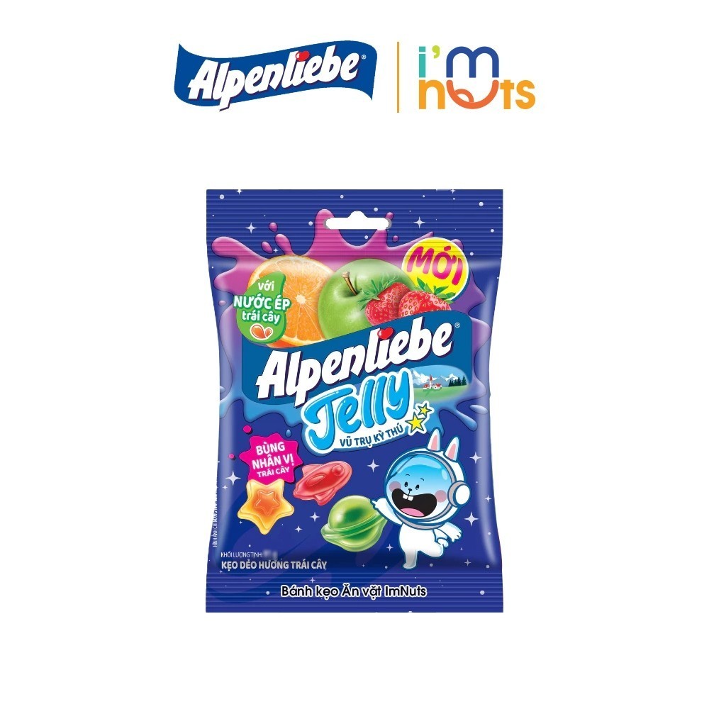 Combo Kẹo Dẻo Trái Cây 5 Gói Chupa Chups, Alpenliebe Jelly - Date Mới