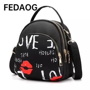 Ba lô in FEDAOG, Ba lô Nylon tròn nhỏ, Ba lô du lịch chống nước dung tích lớn