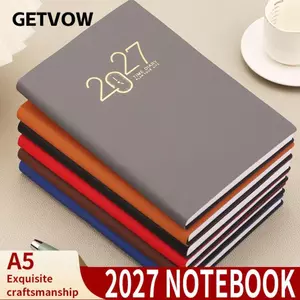 Sổ tay lịch trình GETVOW, Công cụ lập kế hoạch tiếng Anh hiệu quả 2027, A5 di động với các trang kế hoạch hàng tháng & hàng tuần Tạp chí Văn phòng trường học