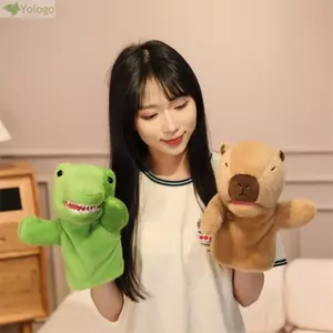 YOLOGO Con rối tay động vật, Búp bê Kawaii Động vật dễ thương Con rối kể chuyện, Đồ chơi nhồi bông mềm nhồi bông Động vật sang trọng Voi sư tử Khỉ Đồ chơi giáo dục cho bé Quà tặng trẻ em