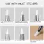 Trong kho Silicone C bút tip DIY Nail Polish bàn chải cho Point-shaped Nail Art COD