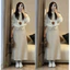 Chân váy LINEN THÔ dáng dài 88cm có lót trong (ẢNH OLDSCHOOL) Hàng đẹp - - Hieuvy Botique